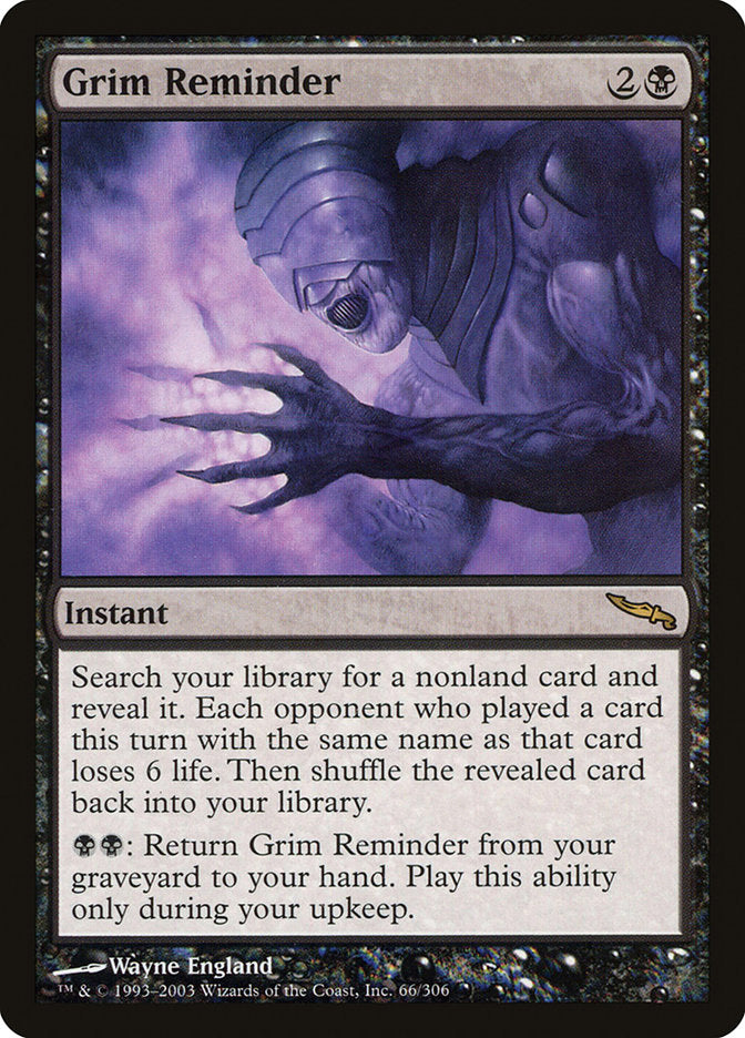 Grim Reminder [Mirrodin] | Boutique FDB TCG