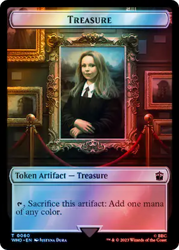 Soldier // Treasure (0060) Double-Sided Token (Surge Foil) [Doctor Who Tokens] | Boutique FDB TCG