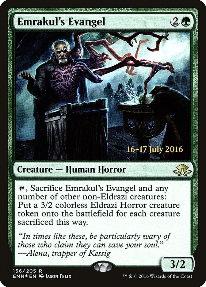 Emrakul's Evangel [Eldritch Moon Prerelease Promos] | Boutique FDB TCG