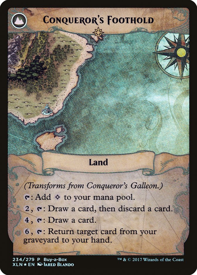 Conqueror's Galleon // Conqueror's Foothold (Buy-A-Box) [Ixalan Treasure Chest] | Boutique FDB TCG