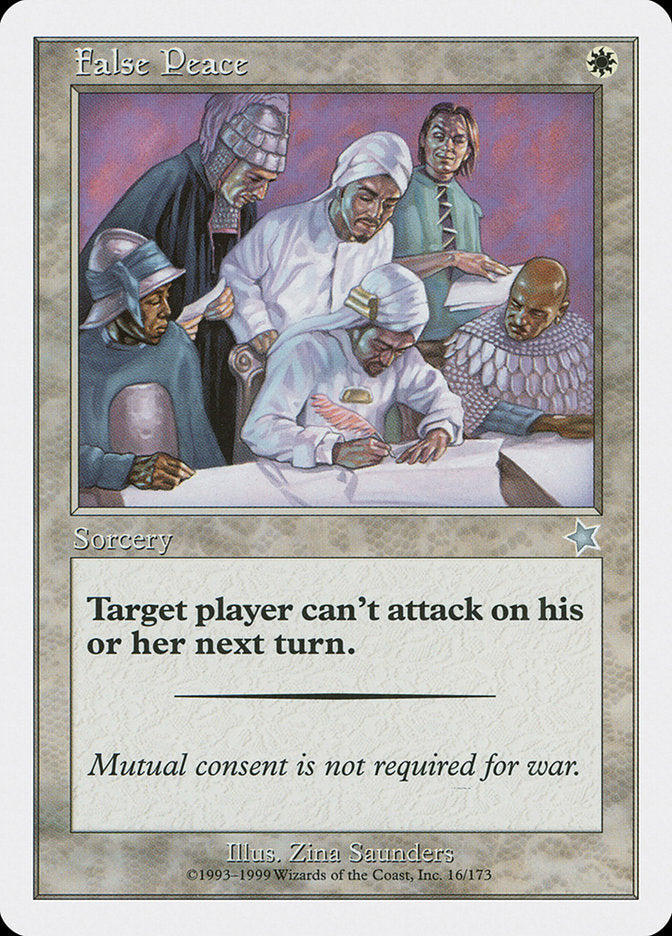 False Peace [Starter 1999] | Boutique FDB TCG