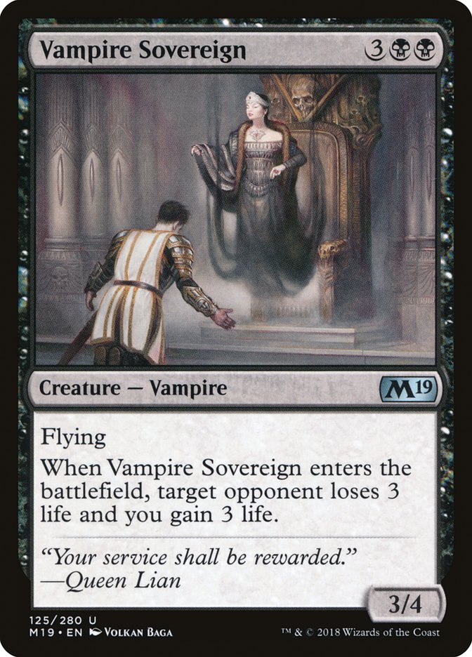 Vampire Sovereign [Core Set 2019] | Boutique FDB TCG