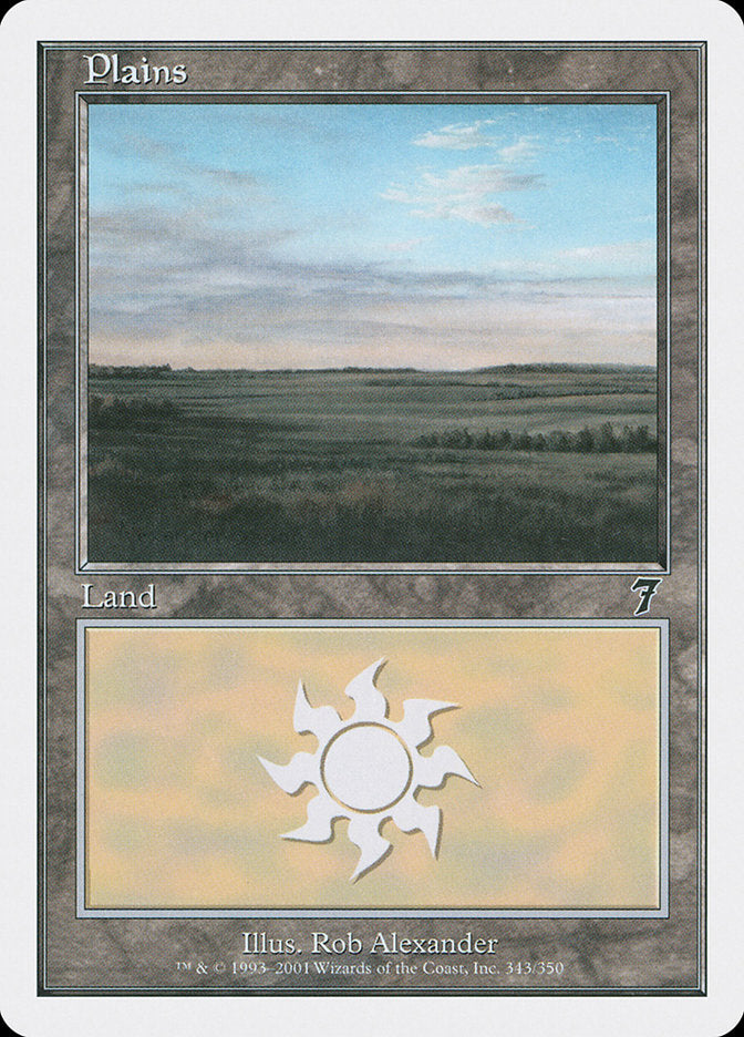 Plains (343) [Seventh Edition] | Boutique FDB TCG