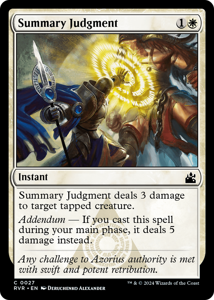 Summary Judgment [Ravnica Remastered] | Boutique FDB TCG