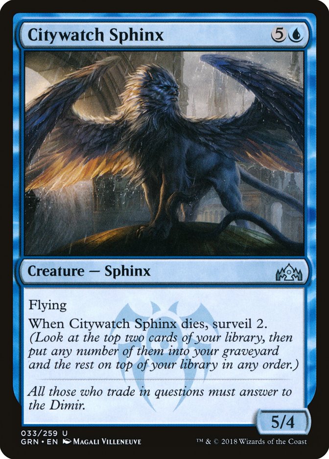 Citywatch Sphinx [Guilds of Ravnica] | Boutique FDB TCG