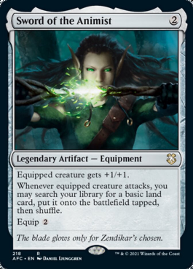 Sword of the Animist [Dungeons & Dragons: Adventures in the Forgotten Realms Commander] | Boutique FDB TCG