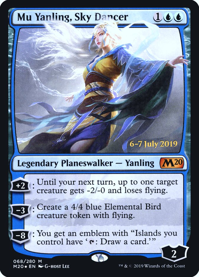 Mu Yanling, Sky Dancer [Core Set 2020 Prerelease Promos] | Boutique FDB TCG