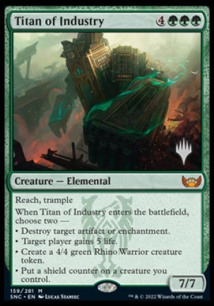 Titan of Industry (Promo Pack) [Streets of New Capenna Promos] | Boutique FDB TCG