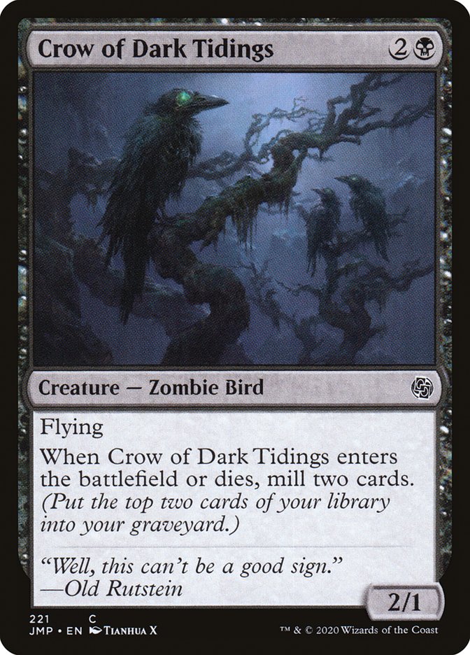 Crow of Dark Tidings [Jumpstart] | Boutique FDB TCG