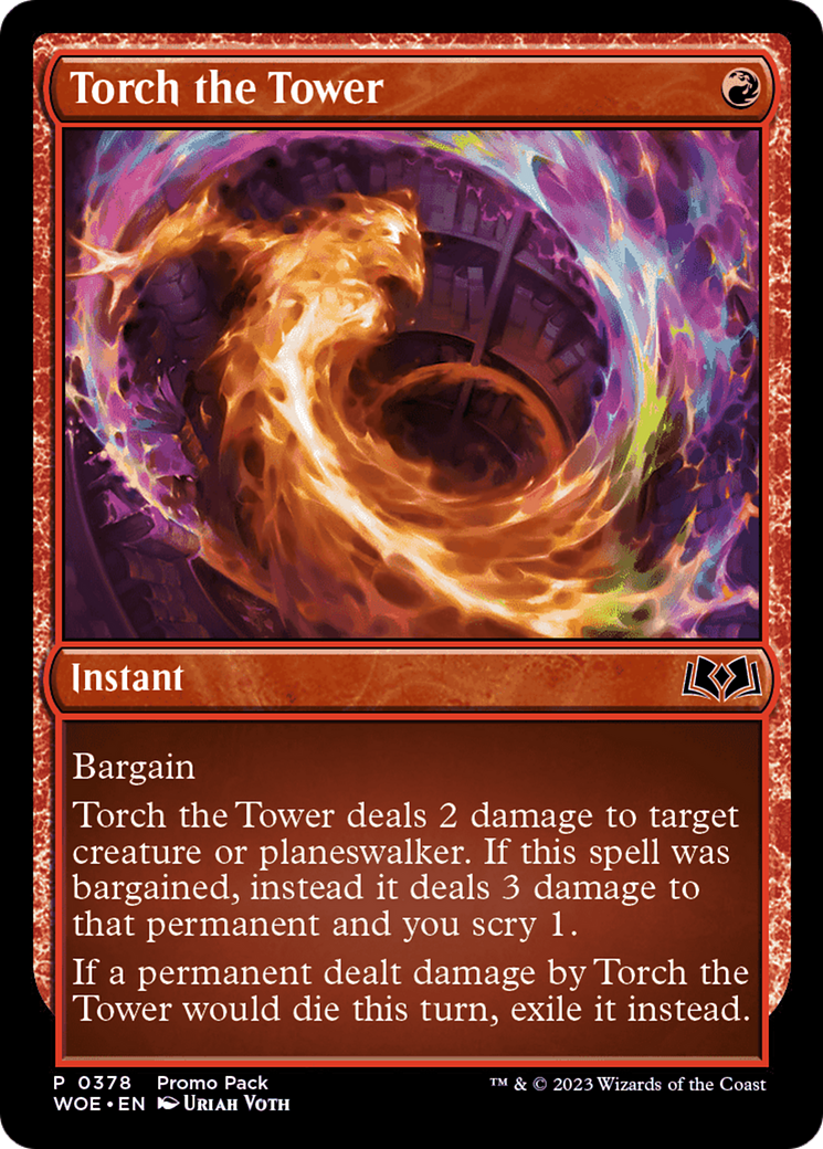 Torch the Tower (Promo Pack) [Wilds of Eldraine Promos] | Boutique FDB TCG