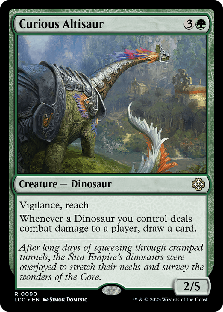 Curious Altisaur [The Lost Caverns of Ixalan Commander] | Boutique FDB TCG