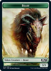 Beast // Saproling Double-Sided Token [Core Set 2021 Tokens] | Boutique FDB TCG