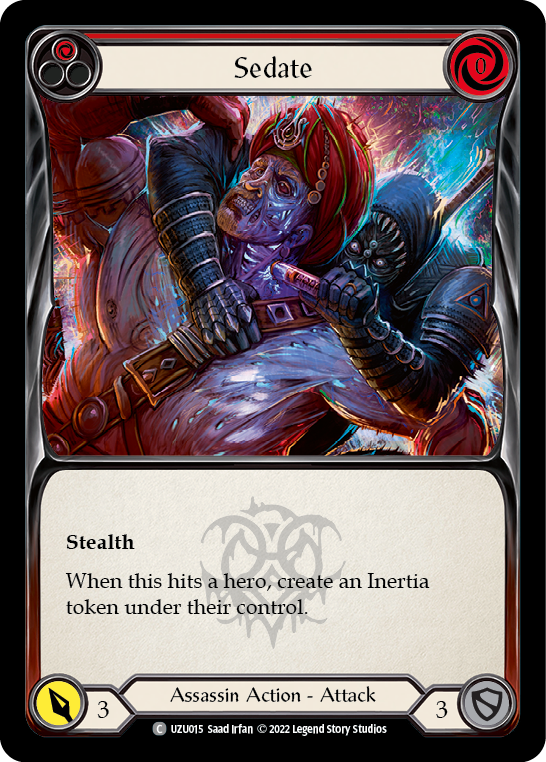 Sedate (Red) [UZU015] (Outsiders Uzuri Blitz Deck) | Boutique FDB TCG