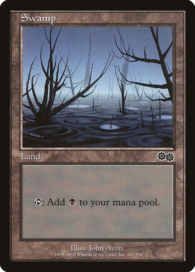 Swamp (341) [Urza's Saga] | Boutique FDB TCG