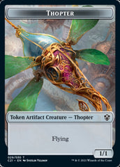 Golem (026) // Thopter Double-Sided Token [Commander 2021 Tokens] | Boutique FDB TCG