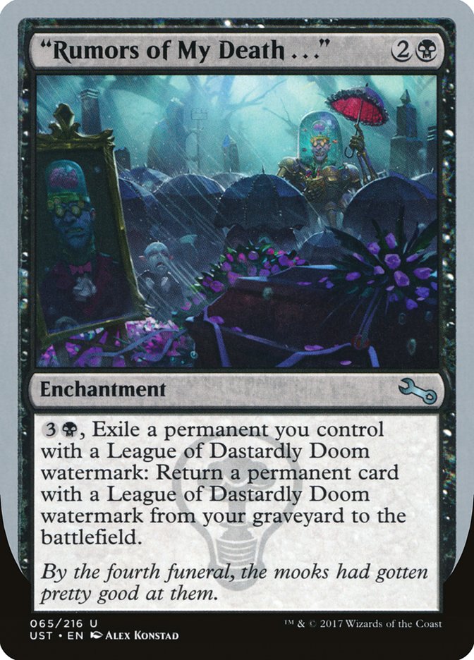 "Rumors of My Death . . ." [Unstable] | Boutique FDB TCG