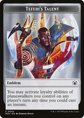 Elemental (02) // Teferi's Talent Emblem Double-Sided Token [March of the Machine Commander Tokens] | Boutique FDB TCG