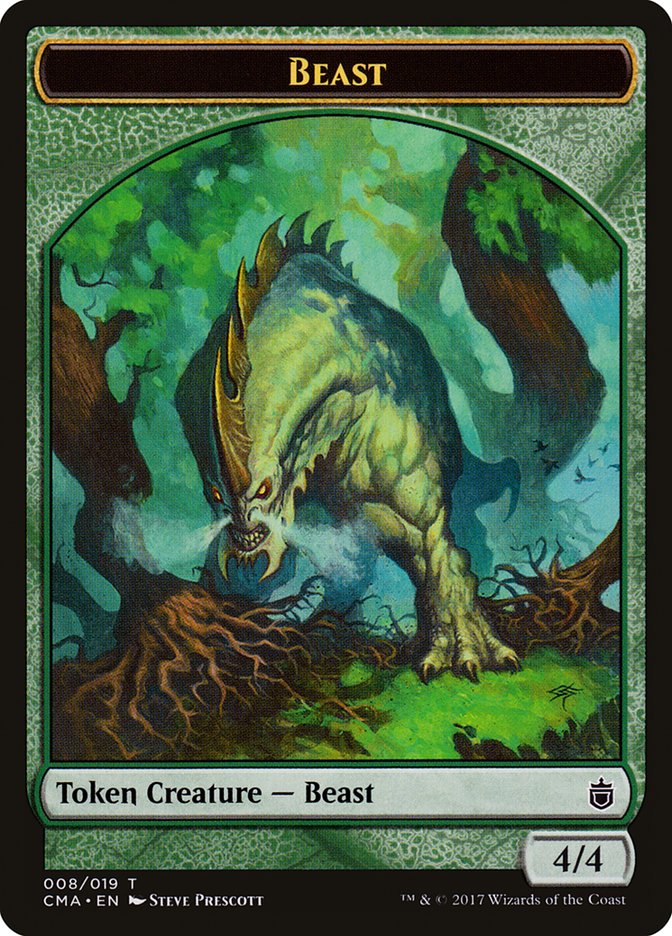Beast Token (008/019) [Commander Anthology Tokens] | Boutique FDB TCG