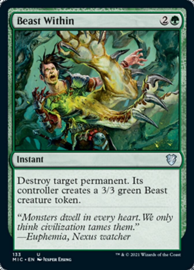 Beast Within [Innistrad: Midnight Hunt Commander] | Boutique FDB TCG