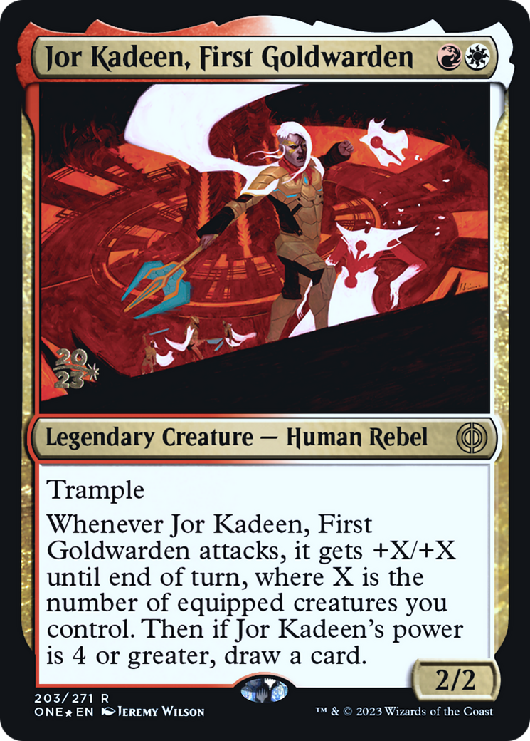 Jor Kadeen, First Goldwarden [Phyrexia: All Will Be One Prerelease Promos] | Boutique FDB TCG