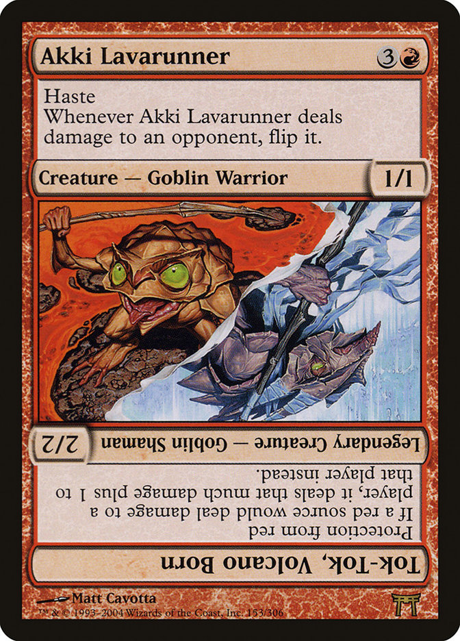 Akki Lavarunner // Tok-Tok, Volcano Born [Champions of Kamigawa] | Boutique FDB TCG