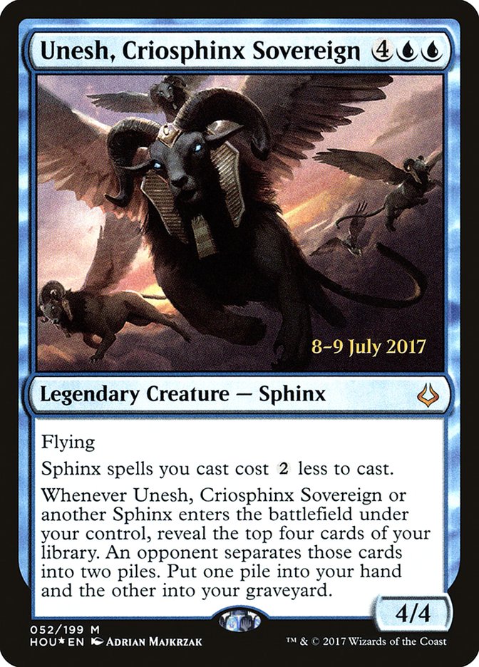 Unesh, Criosphinx Sovereign [Hour of Devastation Prerelease Promos] | Boutique FDB TCG