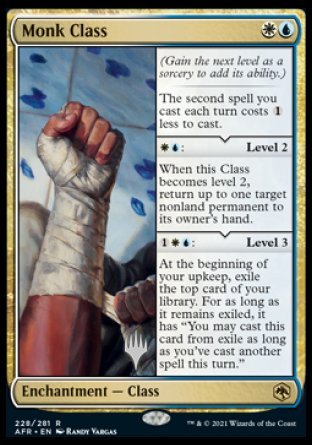 Monk Class (Promo Pack) [Dungeons & Dragons: Adventures in the Forgotten Realms Promos] | Boutique FDB TCG