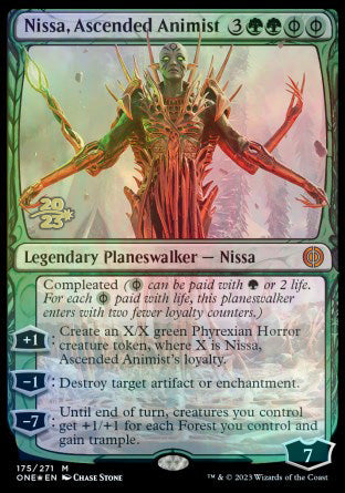 Nissa, Ascended Animist [Phyrexia: All Will Be One Prerelease Promos] | Boutique FDB TCG