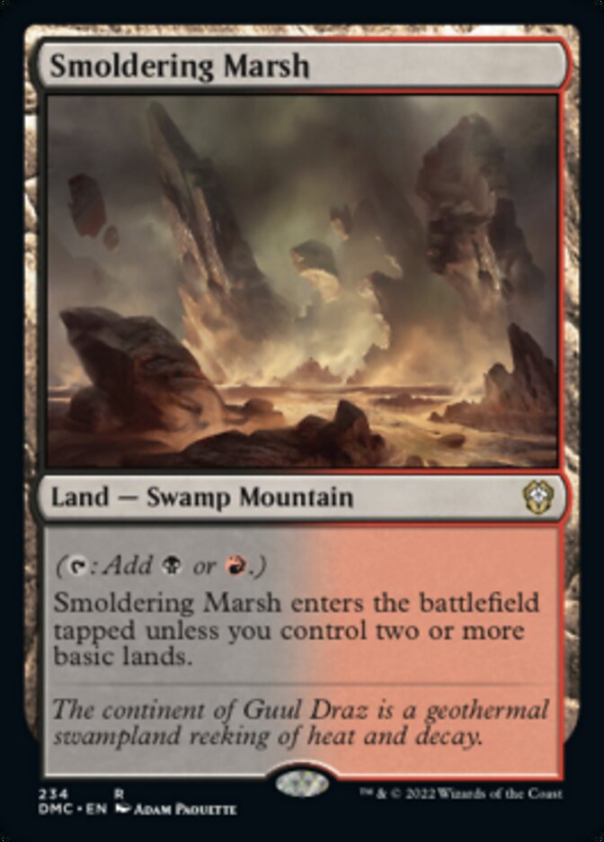 Smoldering Marsh [Dominaria United Commander] | Boutique FDB TCG