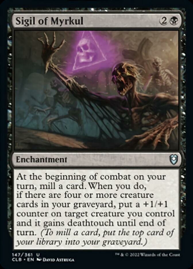 Sigil of Myrkul [Commander Legends: Battle for Baldur's Gate] | Boutique FDB TCG