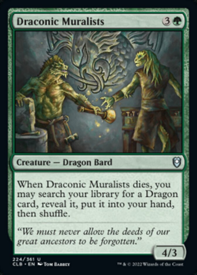 Draconic Muralists [Commander Legends: Battle for Baldur's Gate] | Boutique FDB TCG