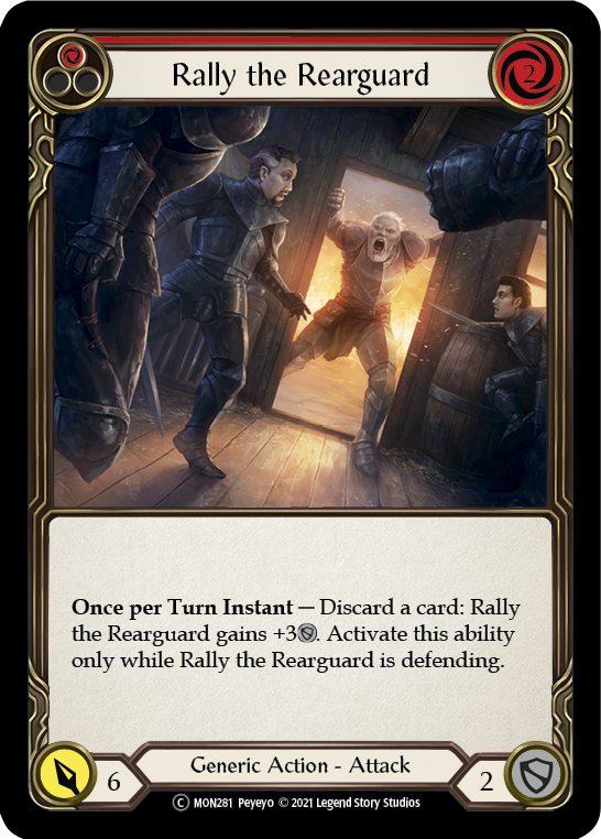 Rally the Rearguard (Red) [U-MON281] (Monarch Unlimited)  Unlimited Normal | Boutique FDB TCG