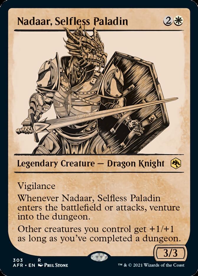 Nadaar, Selfless Paladin (Showcase) [Dungeons & Dragons: Adventures in the Forgotten Realms] | Boutique FDB TCG