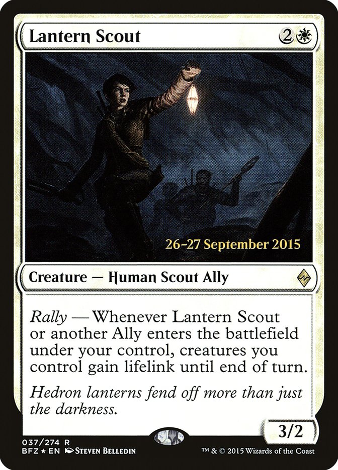 Lantern Scout [Battle for Zendikar Prerelease Promos] | Boutique FDB TCG