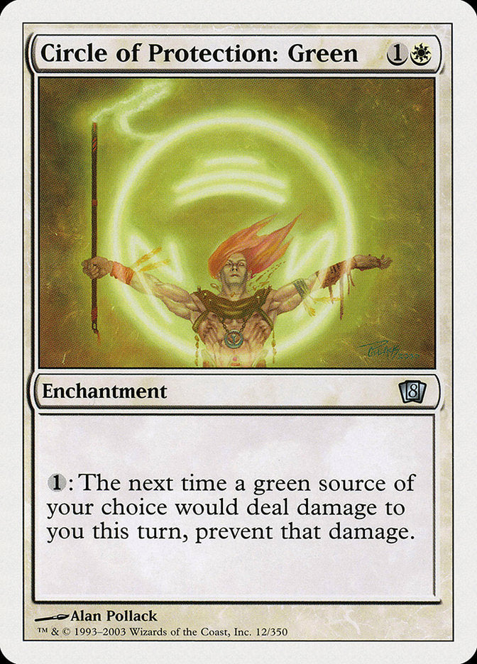 Circle of Protection: Green [Eighth Edition] | Boutique FDB TCG