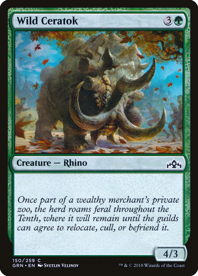 Wild Ceratok [Guilds of Ravnica] | Boutique FDB TCG