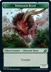 Dinosaur Beast // Human Soldier (003) Double-Sided Token [Ikoria: Lair of Behemoths Tokens] | Boutique FDB TCG