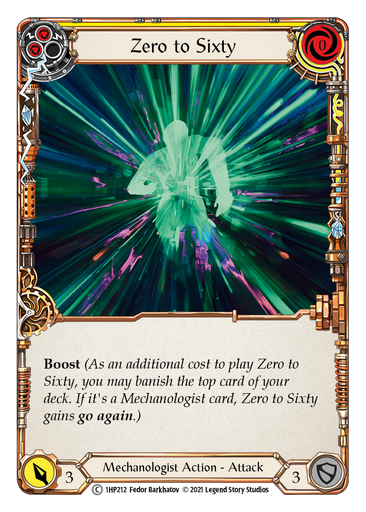 Zero to Sixty (Yellow) [1HP212] (History Pack 1) | Boutique FDB TCG
