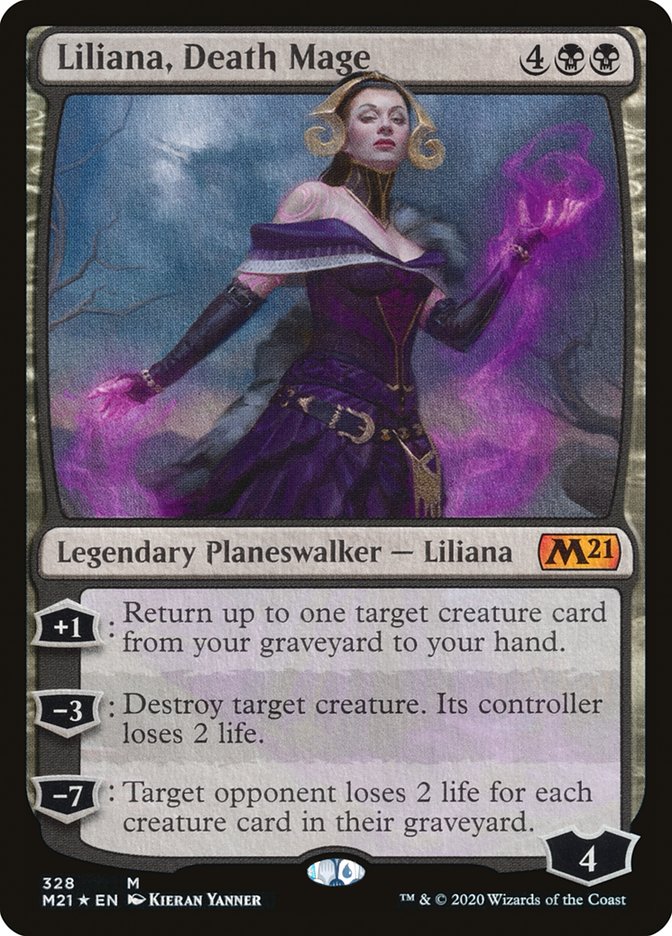 Liliana, Death Mage [Core Set 2021] | Boutique FDB TCG