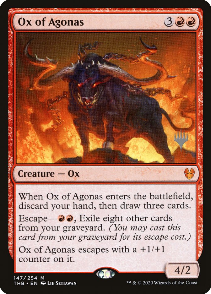 Ox of Agonas (Promo Pack) [Theros Beyond Death Promos] | Boutique FDB TCG
