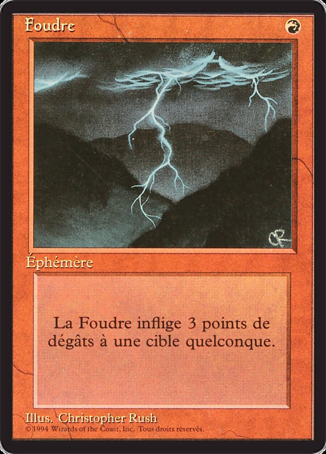 Lightning Bolt [Foreign Black Border] | Boutique FDB TCG