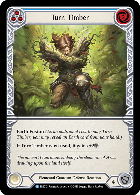 Turn Timber (Blue) [ELE012] (Tales of Aria)  1st Edition Normal | Boutique FDB TCG