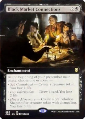 Black Market Connections (Extended Art) [Commander Legends: Battle for Baldur's Gate] | Boutique FDB TCG