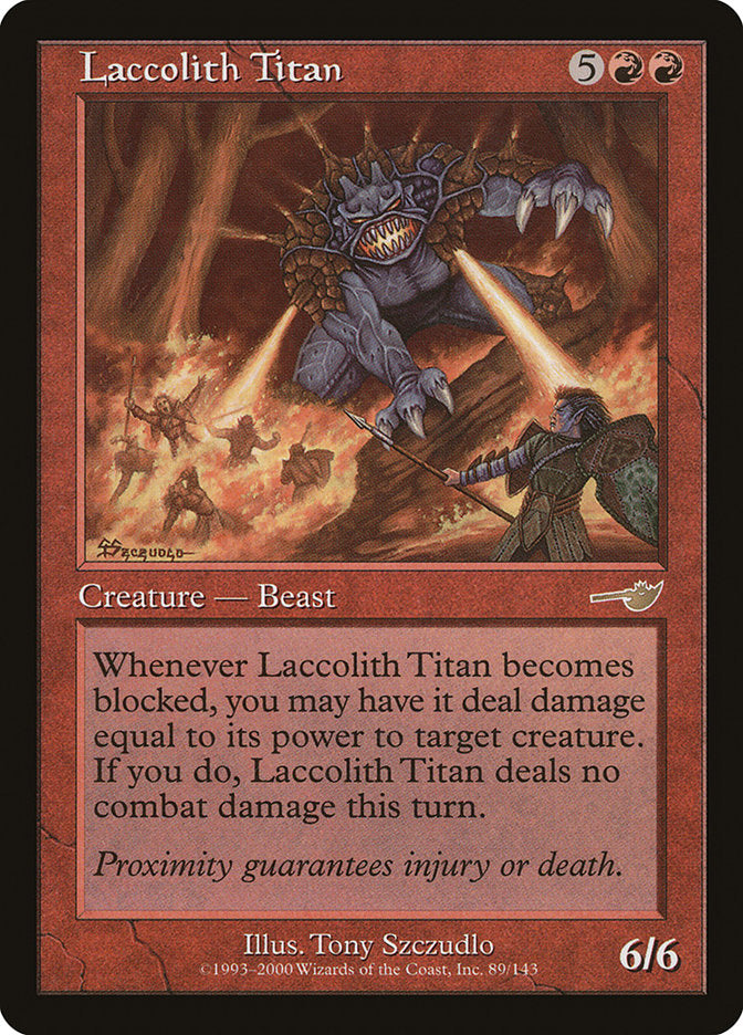 Laccolith Titan [Nemesis] | Boutique FDB TCG