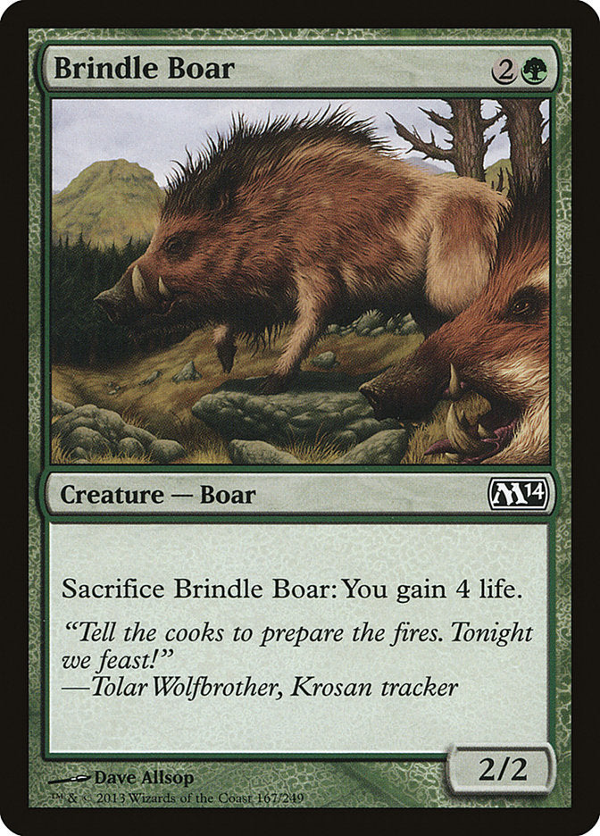 Brindle Boar [Magic 2014] | Boutique FDB TCG