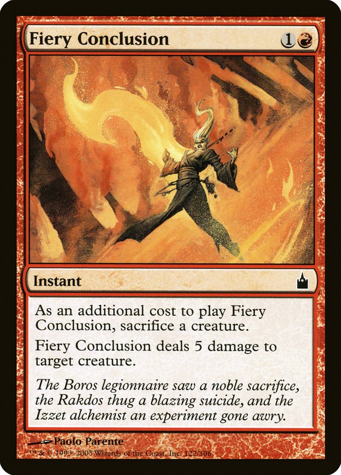 Fiery Conclusion [Ravnica: City of Guilds] | Boutique FDB TCG