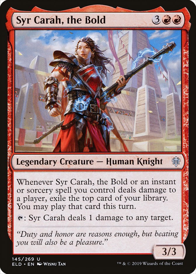 Syr Carah, the Bold [Throne of Eldraine] | Boutique FDB TCG