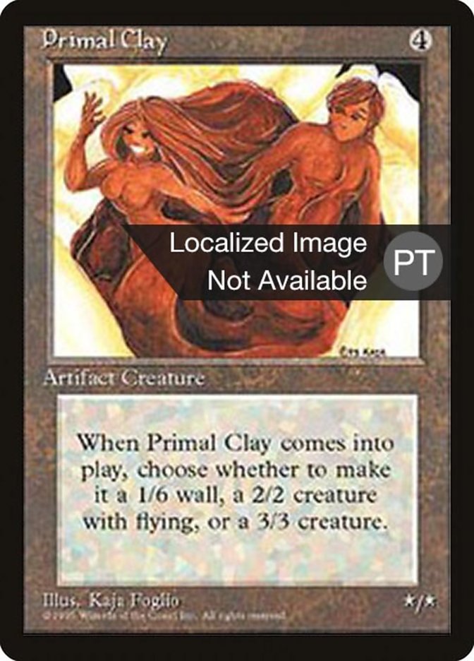 Primal Clay [Fourth Edition (Foreign Black Border)] | Boutique FDB TCG