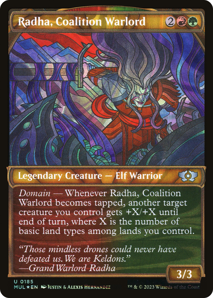 Radha, Coalition Warlord (Halo Foil) [Multiverse Legends] | Boutique FDB TCG