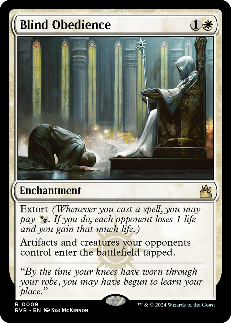 Blind Obedience [Ravnica Remastered] | Boutique FDB TCG